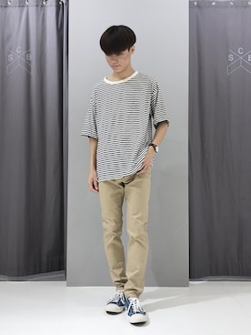 「CRAFT STANDARD BOUTIQUE（クラフトスタンダードブティック）のアイテム（その他パンツ）」を使った、_kaitoさん（メンズ・167cm）の秋コーディネート