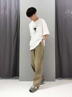 「SEVENDAYS=SUNDAY（セブンデイズサンデイ）のアイテム（トップス）」を使った、_kaitoさん（メンズ・167cm）の秋コーディネート