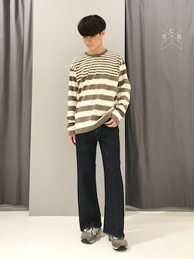 「パネルボーダー」｜_kaitoさん（メンズ・167cm）の秋コーディネート