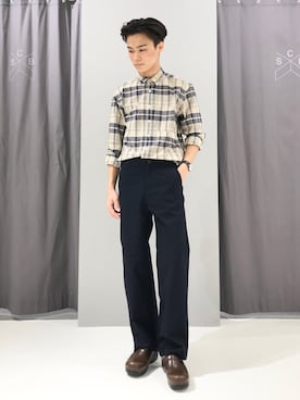 「アイテム（チノパンツ）」を使った、_kaitoさん（メンズ・167cm・10代）の秋コーディネート