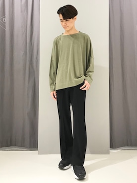 「CRAFT STANDARD BOUTIQUE（クラフトスタンダードブティック）のアイテム（その他パンツ）」を使った、_kaitoさん（メンズ・167cm）の秋コーディネート