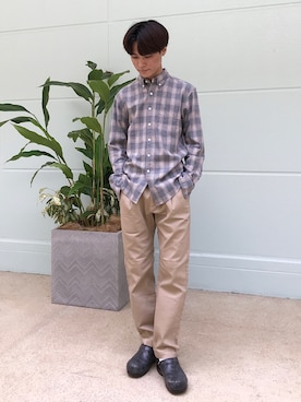 「CRAFT STANDARD BOUTIQUE（クラフトスタンダードブティック）のアイテム（その他パンツ）」を使った、_kaitoさん（メンズ・167cm）の秋コーディネート