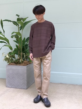 「CRAFT STANDARD BOUTIQUE（クラフトスタンダードブティック）のアイテム（その他パンツ）」を使った、_kaitoさん（メンズ・167cm）の秋コーディネート