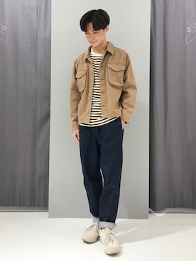 「ミリタリージャケット」｜「アイテム（パンツ）」を使った、_kaitoさん（メンズ・167cm）の秋コーディネート