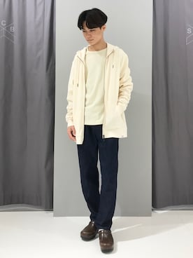 「CRAFT STANDARD BOUTIQUE（クラフトスタンダードブティック）の針抜きパネル柄ＺＩＰパーカー（パーカー）」を使った、_kaitoさん（メンズ・167cm・10代）の秋コーディネート