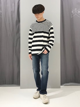 「パネルボーダー」｜_kaitoさん（メンズ・167cm）の秋コーディネート