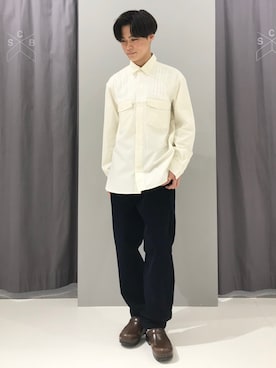 「コーデュロイシェフパンツ」｜_kaitoさん（メンズ・167cm）の秋コーディネート