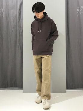 「CRAFT STANDARD BOUTIQUE（クラフトスタンダードブティック）のポンチパーカー〇（パーカー）」を使った、_kaitoさん（メンズ・167cm・10代）の秋コーディネート