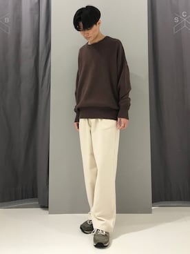 「ブラウンニット」｜_kaitoさん（メンズ・167cm）の秋コーディネート