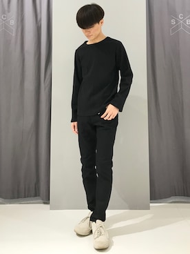 「黒Tシャツ」｜_kaitoさん（メンズ・167cm・20代）の秋コーディネート