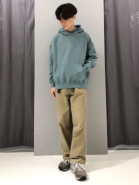 「水色」｜_kaitoさん（メンズ・167cm）の冬コーディネート