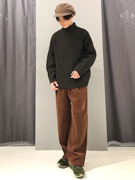 「ブラウンニット」｜_kaitoさん（メンズ・167cm）の冬コーディネート