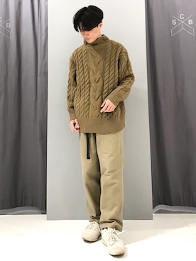 「キャメル」｜_kaitoさん（メンズ・167cm）の冬コーディネート