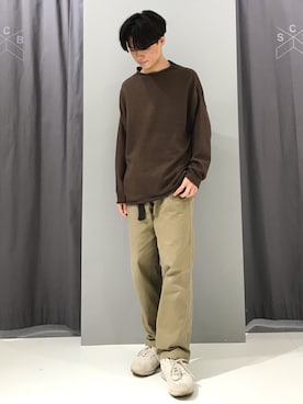 「ブラウンニット」｜_kaitoさん（メンズ・167cm）の冬コーディネート