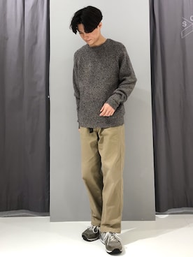 「ブラウンニット」｜_kaitoさん（メンズ・167cm）の冬コーディネート
