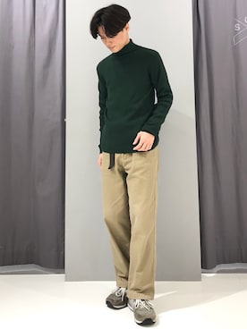 「リブタートルネック」｜_kaitoさん（メンズ・167cm）の冬コーディネート