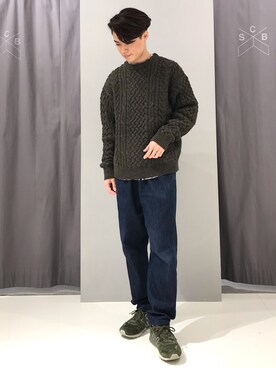 「ローゲージ」｜_kaitoさん（メンズ・167cm）の冬コーディネート