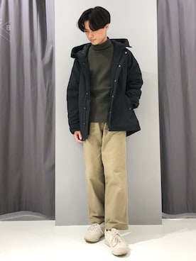 「アイテム（ダウンジャケット/コート）」を使った、_kaitoさん（メンズ・167cm）の冬コーディネート