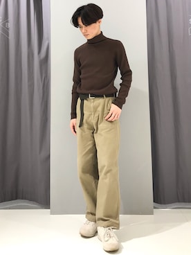 「リブタートルネック」｜_kaitoさん（メンズ・167cm）の冬コーディネート