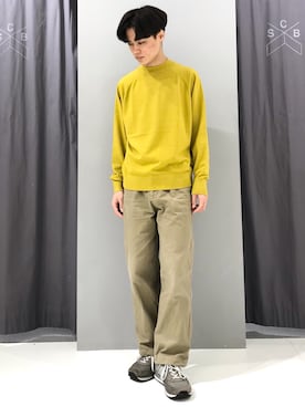 「マスタードイエロー」｜_kaitoさん（メンズ・167cm）の冬コーディネート