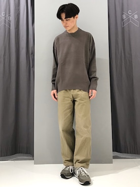 「ブラウンニット」｜_kaitoさん（メンズ・167cm）の冬コーディネート