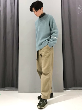 配色ニット のメンズ人気ファッションコーディネート Wear