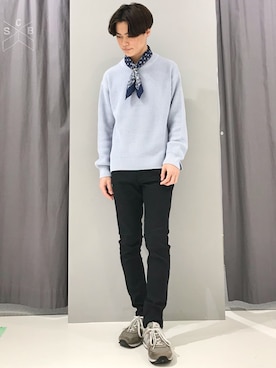 「アイテム（ストール/ショール）」を使った、_kaitoさん（メンズ・167cm）の冬コーディネート