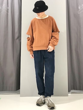 「キャメル」｜_kaitoさん（メンズ・167cm）の冬コーディネート