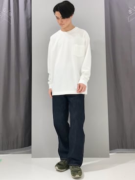 「ロンT」｜_kaitoさん（メンズ・167cm）の冬コーディネート