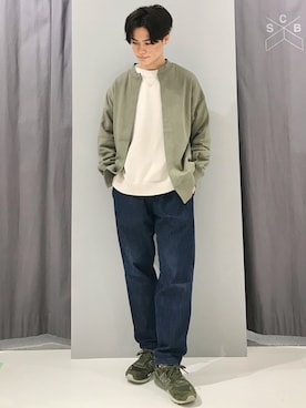 「アイテム（カーディガン/ボレロ）」を使った、_kaitoさん（メンズ・167cm）の冬コーディネート