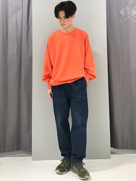 「蛍光カラー」｜_kaitoさん（メンズ・167cm）の冬コーディネート