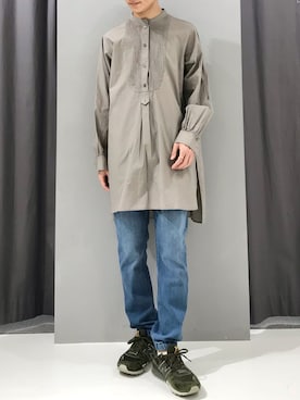 「ブラウンシャツ」｜_kaitoさん（メンズ・167cm）の春コーディネート