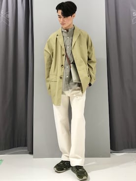 「アイテム（ミリタリージャケット）」を使った、_kaitoさん（メンズ・167cm）の春コーディネート
