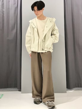 「アイテム（マウンテンパーカー）」を使った、_kaitoさん（メンズ・168cm）の春コーディネート