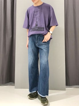 「フレアデニム」｜_kaitoさん（メンズ・168cm・20代）の春コーディネート
