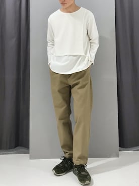 「CRAFT STANDARD BOUTIQUE（クラフトスタンダードブティック）のアイテム（その他パンツ）」を使った、_kaitoさん（メンズ・168cm）の春コーディネート