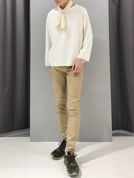 「アイテム（ストール/ショール）」を使った、_kaitoさん（メンズ・168cm）の春コーディネート