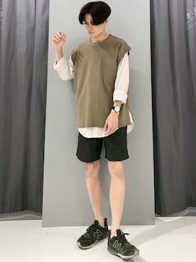「カーキパンツ」｜_kaitoさん（メンズ・168cm・20代）の春コーディネート