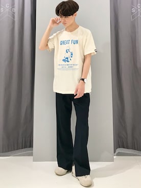 「Dorr49（ドアフォーナイン）のアイテム」を使った、_kaitoさん（メンズ・168cm）の春コーディネート