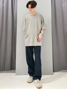 「ポケットＴシャツ」｜_kaitoさん（メンズ・168cm）の春コーディネート