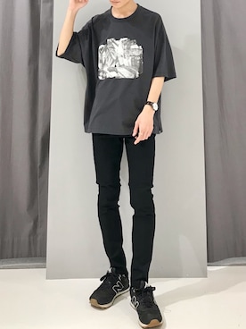 「黒Tシャツ」｜_kaitoさん（メンズ・168cm・20代）の春コーディネート