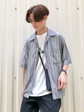 「SEVENDAYS=SUNDAY（セブンデイズサンデイ）のアイテム（トップス）」を使った、_kaitoさん（メンズ・168cm）の夏コーディネート
