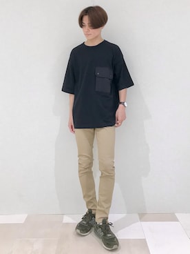 「ポケットＴシャツ」｜_kaitoさん（メンズ・168cm）の夏コーディネート