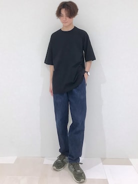 「黒Tシャツ」｜_kaitoさん（メンズ・168cm・20代）の夏コーディネート
