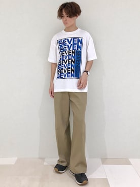 「SEVENDAYS=SUNDAY（セブンデイズサンデイ）のアイテム（トップス）」を使った、_kaitoさん（メンズ・168cm）の夏コーディネート