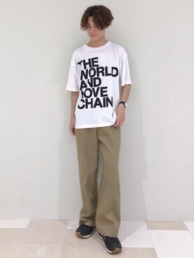 「SEVENDAYS=SUNDAY（セブンデイズサンデイ）のアイテム（トップス）」を使った、_kaitoさん（メンズ・168cm）の夏コーディネート