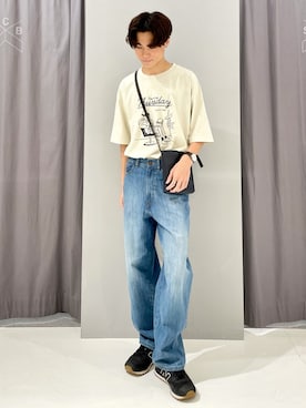 「SEVENDAYS=SUNDAY（セブンデイズサンデイ）のアイテム（トップス）」を使った、_kaitoさん（メンズ・168cm）の夏コーディネート