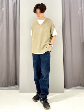 「アイテム（ベスト）」を使った、_kaitoさん（メンズ・168cm）の夏コーディネート