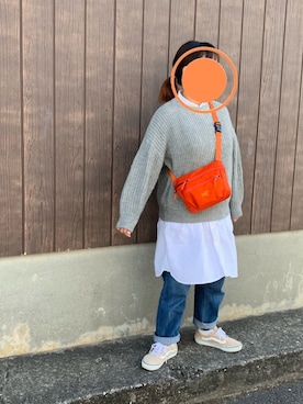 「オールドスクール」｜「アイテム（シャツワンピース）」を使った、mao*さん（レディース・155cm）の秋コーディネート