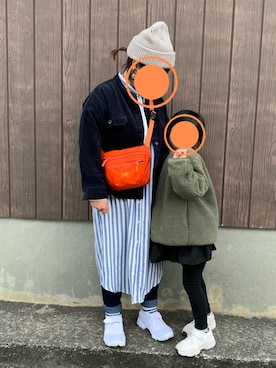 「SM2（エスエムツー）のアイテム（シャツワンピース）」を使った、mao*さん（レディース・155cm）の春コーディネート